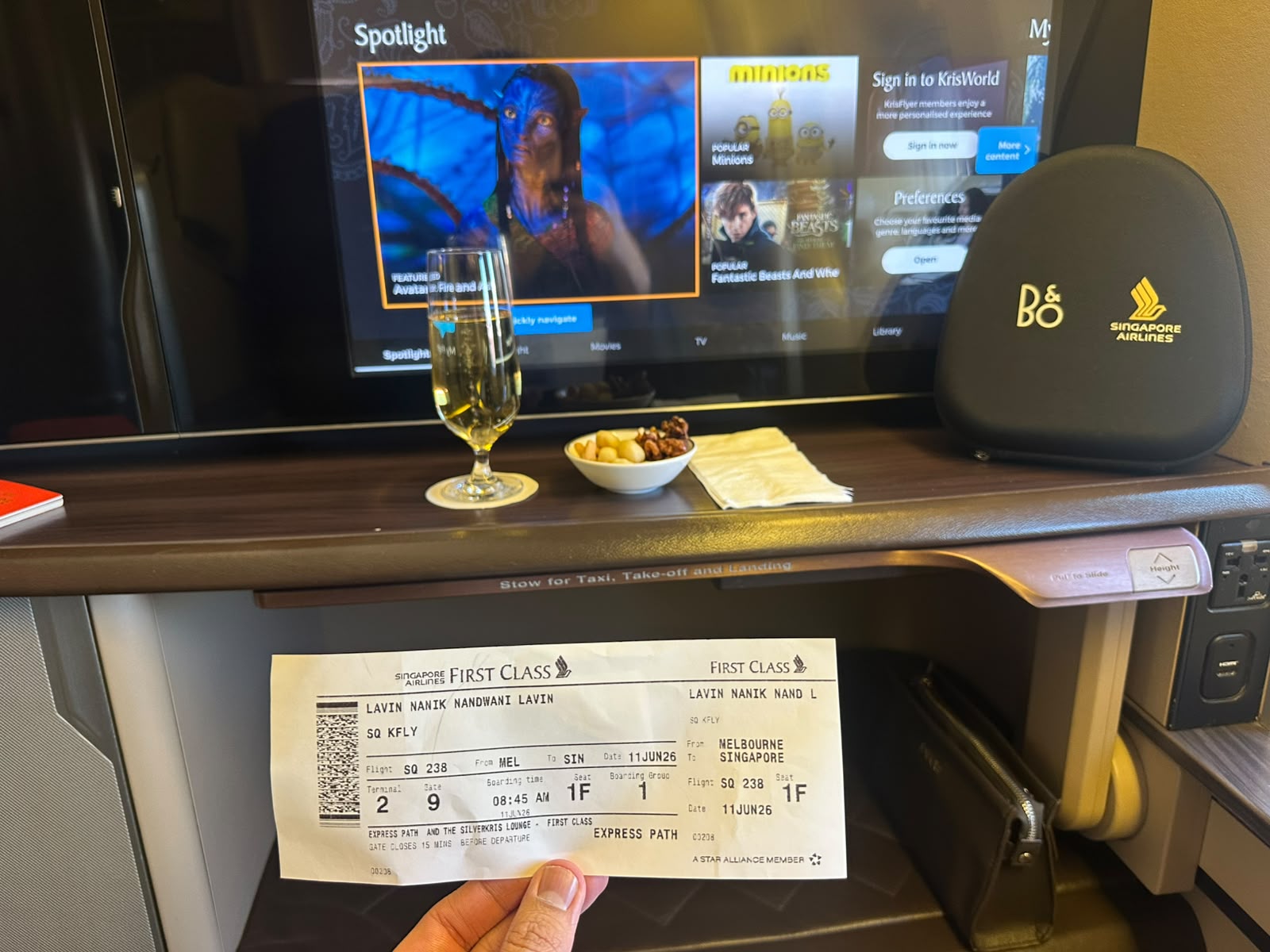 First class cabin