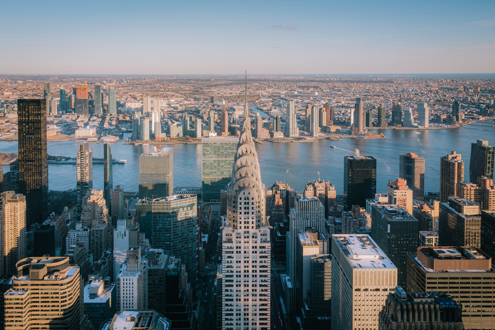 New York skyline representing the Singapore to New York route